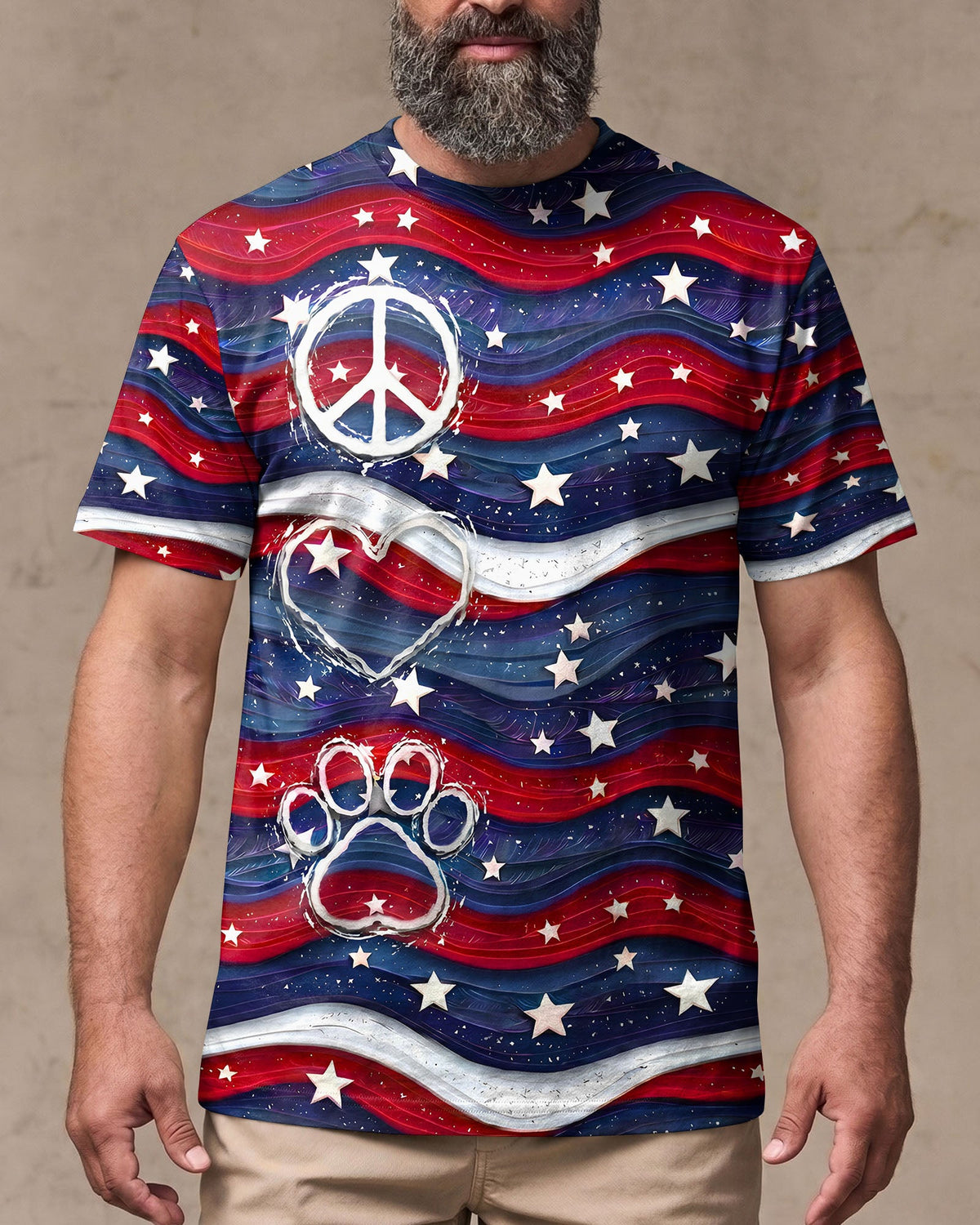 PEACE LOVE PAW ALL OVER PRINT - TYPQ2905261