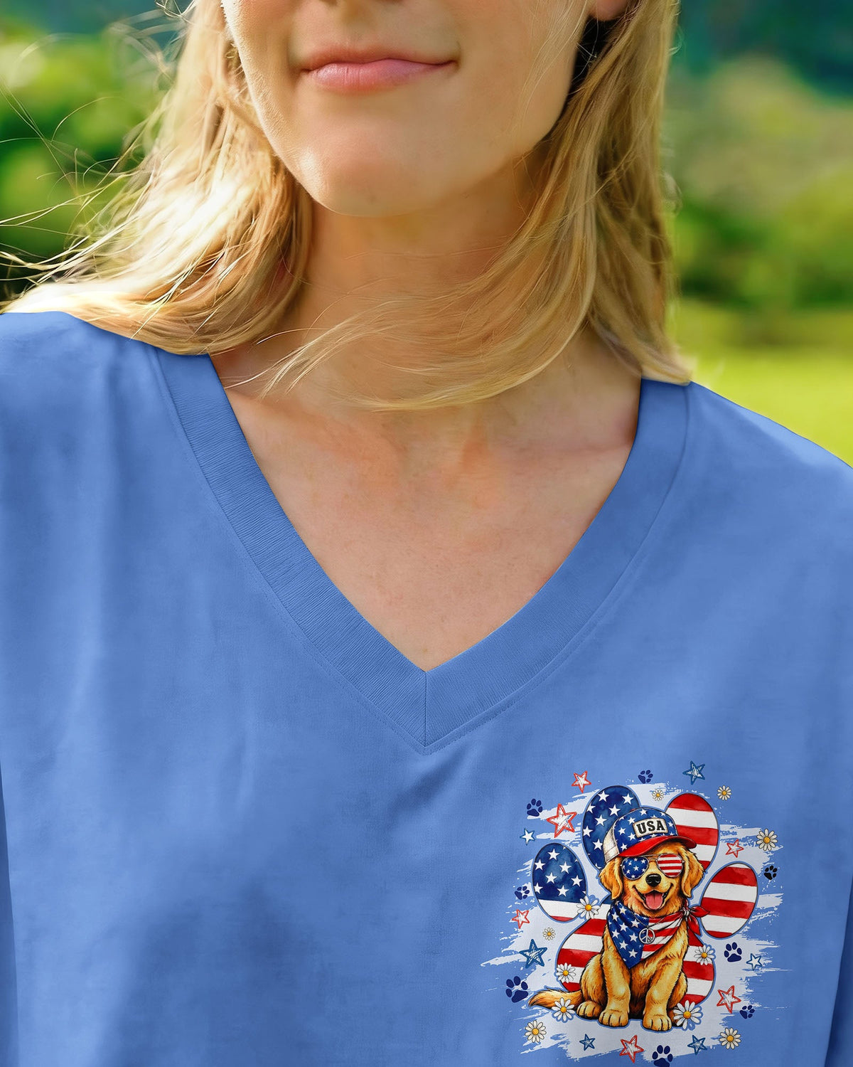 LIBERTY LOYALTY AND LOVE GOLDEN RETRIEVER DOG ALL OVER PRINT - TYQY2205262