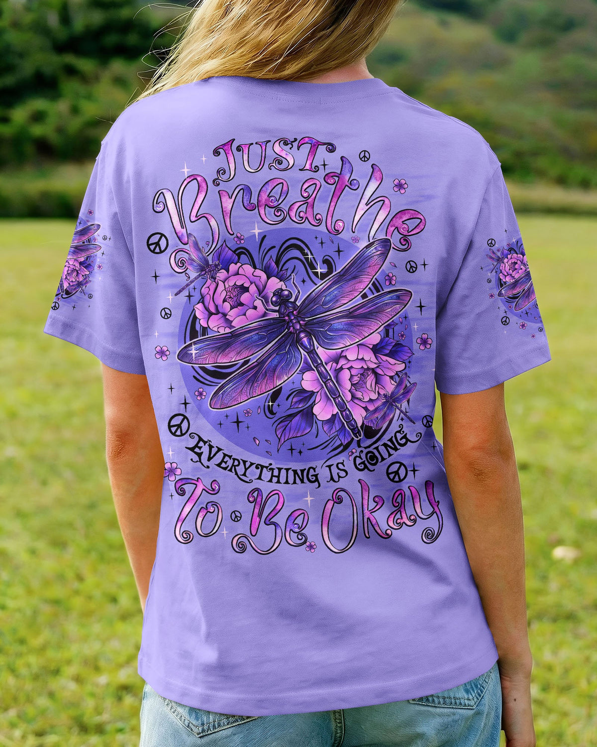 JUST BREATHE DRAGONFLY ALL OVER PRINT - TYQY2606262