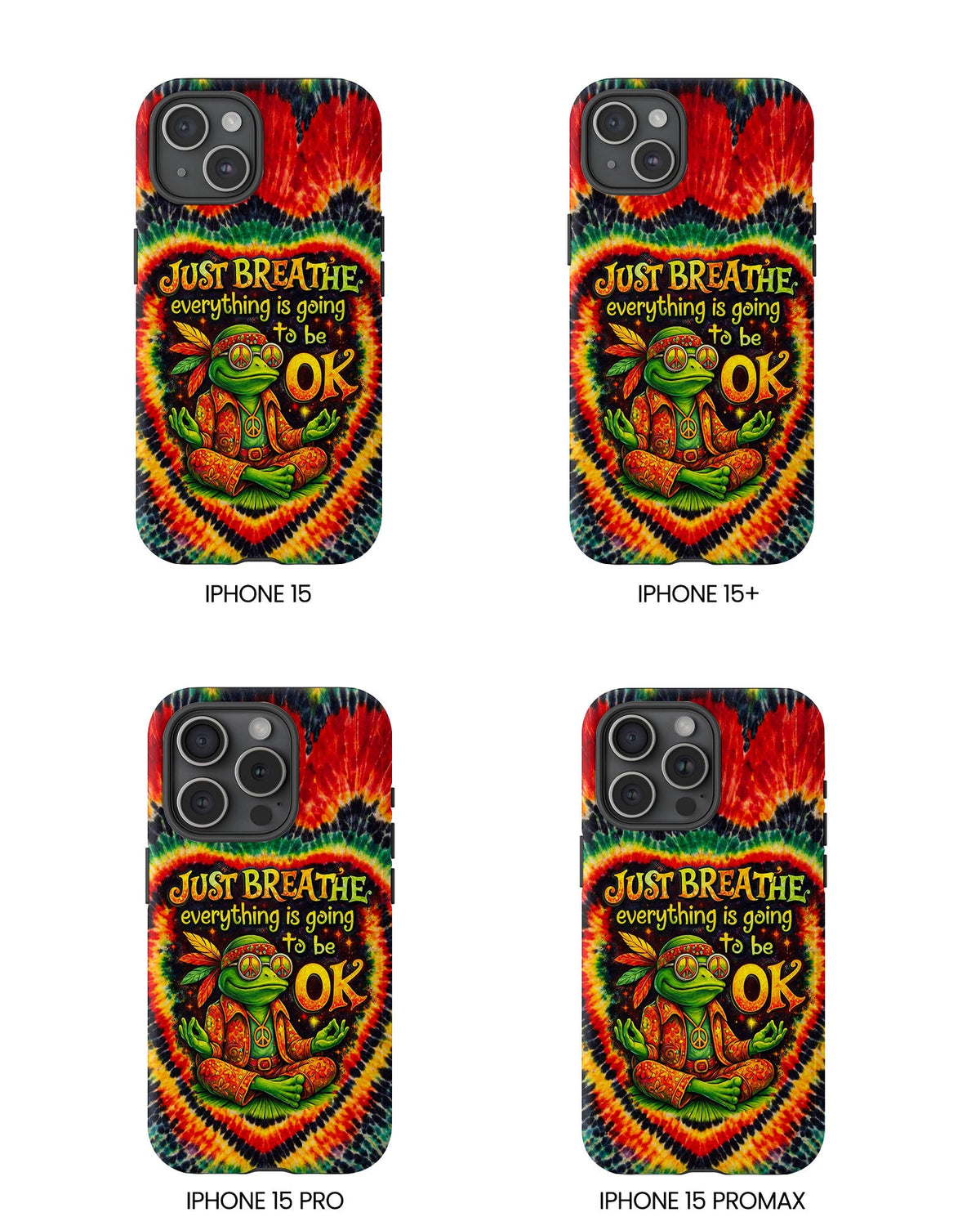 JUST BREATHE FROG SWIRL PHONE CASE  - KMTM2304262