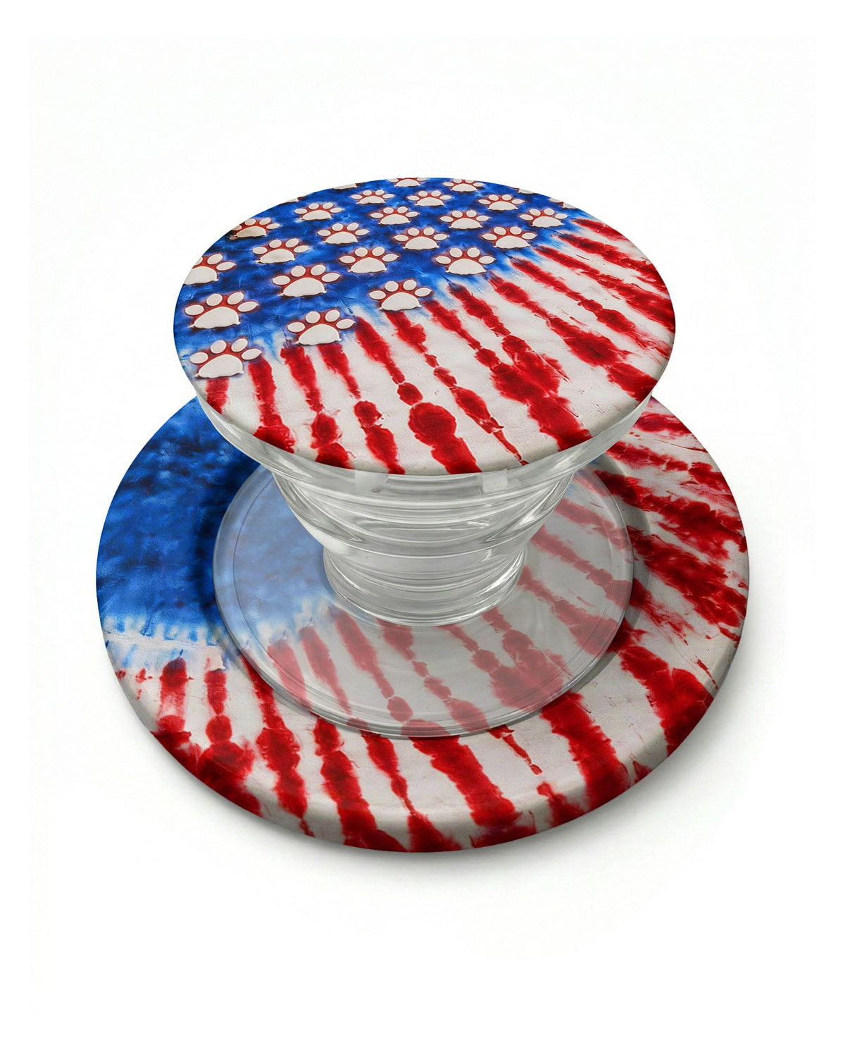 PAW PRINT RED WHITE & BLUE PHONE GRIP - TLHG1704262