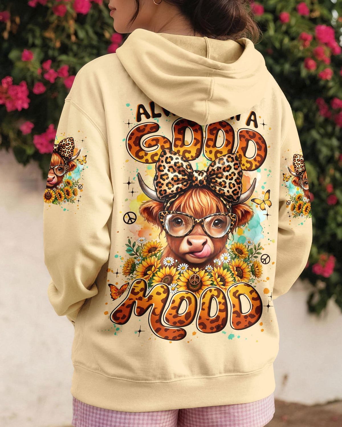 ALWAYS IN A GOOD MOOD COW ALL OVER PRINT - TYLN2105262