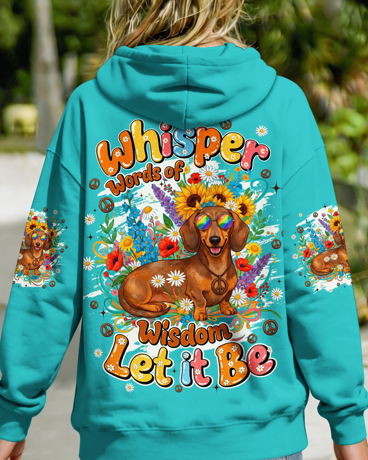 WHISPER WORDS OF WISDOM LET IT BE DACHSHUND DOG ALL OVER PRINT - TYQY0405262
