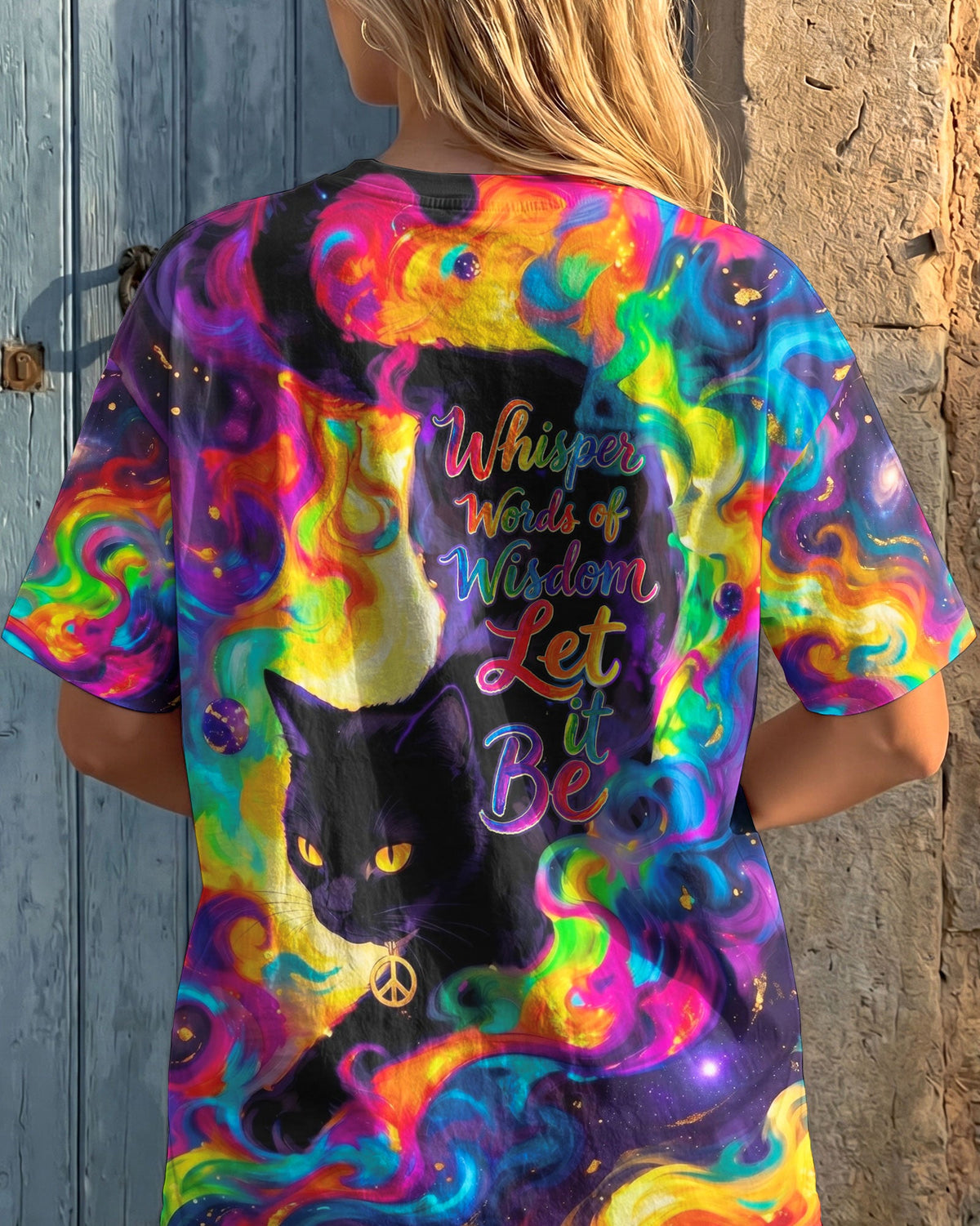 WHISPER WORDS OF WISDOM LET IT BE CAT ALL OVER PRINT - TY0705261