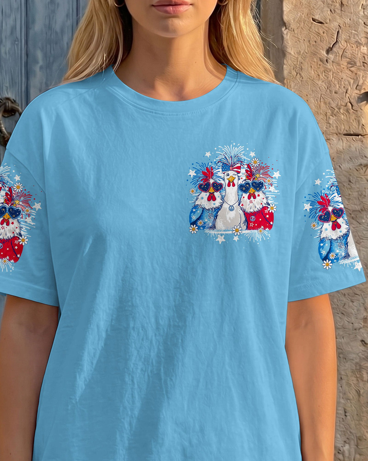 CHICKA BOOM BOOM HIPPIE CHICKEN ALL OVER PRINT - TY2105261