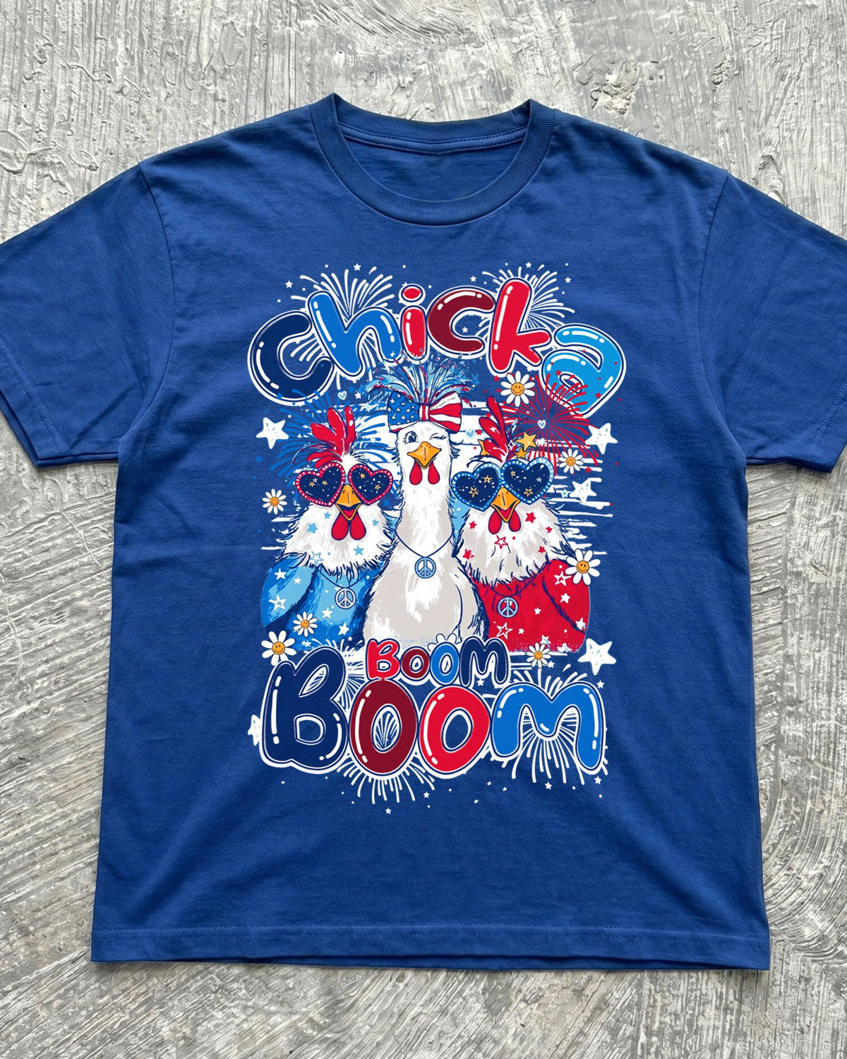 CHICKA BOOM BOOM HIPPIE CHICKEN COTTON SHIRT - TY0506261