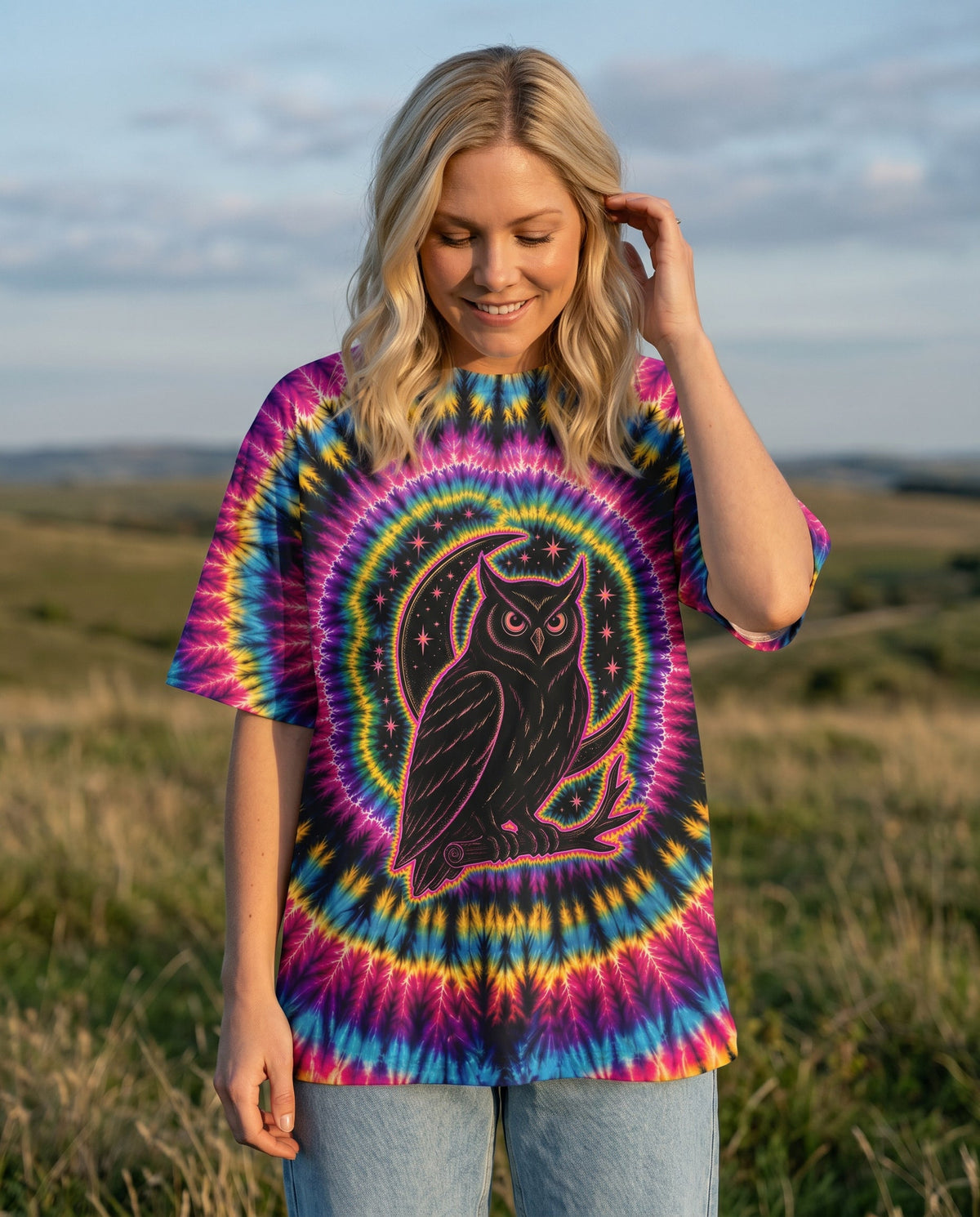 HELLO DARKNESS MY OLD FRIEND SWIRL ALL OVER PRINT - KMTM0405261
