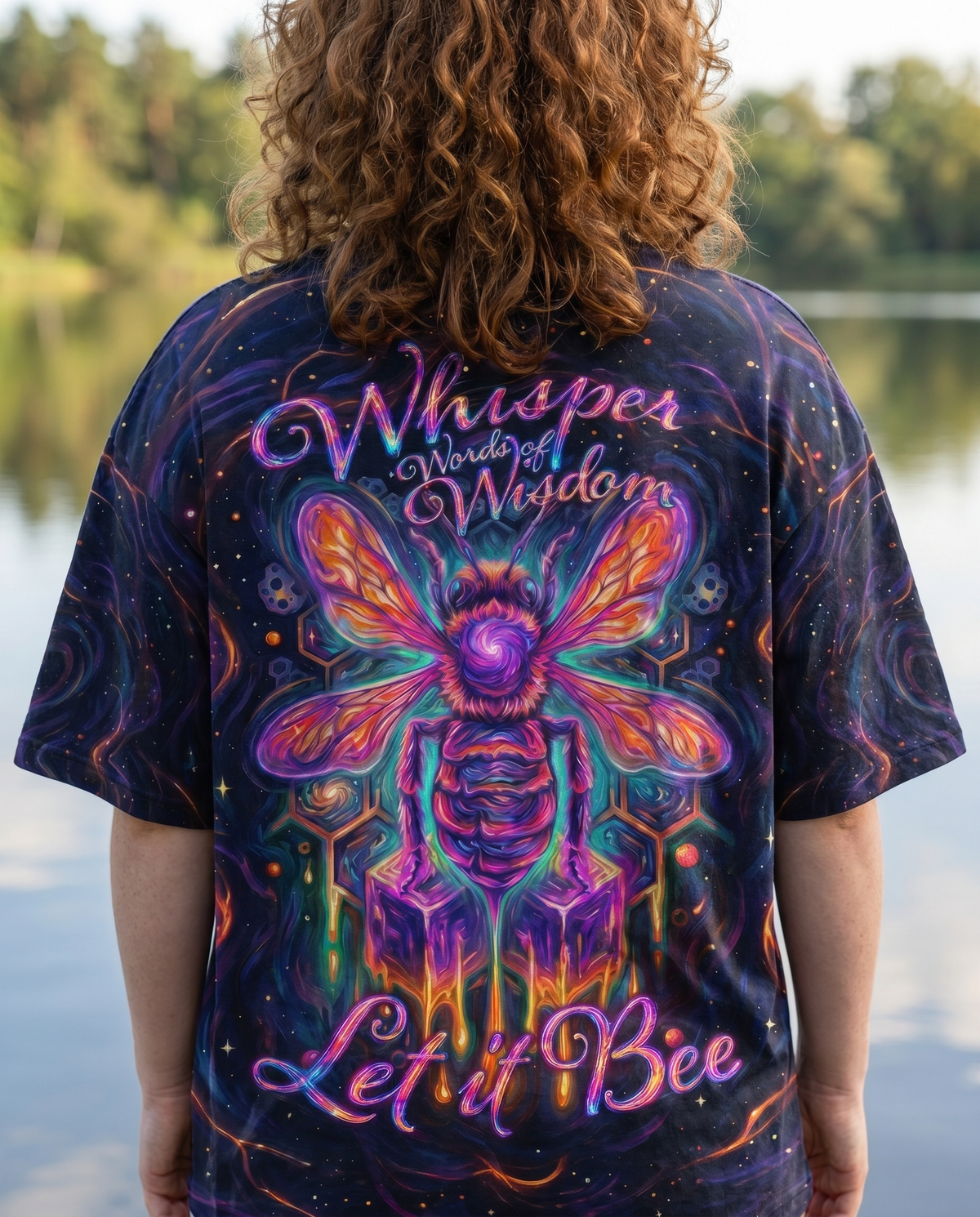 WHISPER WORDS OF WISDOM LET IT BE BEE GALAXY ALL OVER PRINT - KMTM1505261