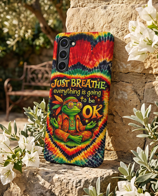 JUST BREATHE FROG SWIRL PHONE CASE  - KMTM2304262